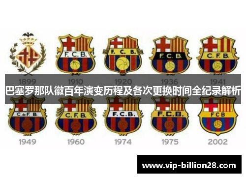 巴塞罗那队徽百年演变历程及各次更换时间全纪录解析